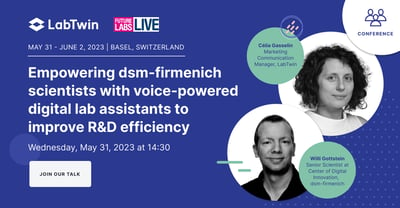 Empowering dsm-firmenich scientists with voice-powered digital lab assistants to improve R&D efficiency 