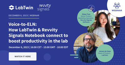  How LabTwin & Revvity Signals Notebook Connect to Boost Productivity  